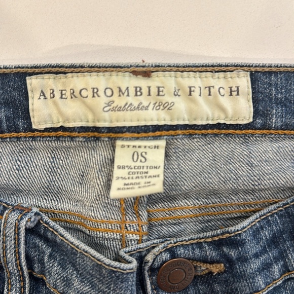 Abercrombie & Fitch low rise denim blue jeans - Picture 5 of 7